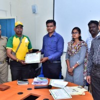 Udayakumar , Joint Secretary of TPSOH receiving all participants certificate